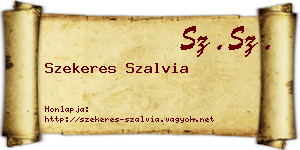 Szekeres Szalvia névjegykártya